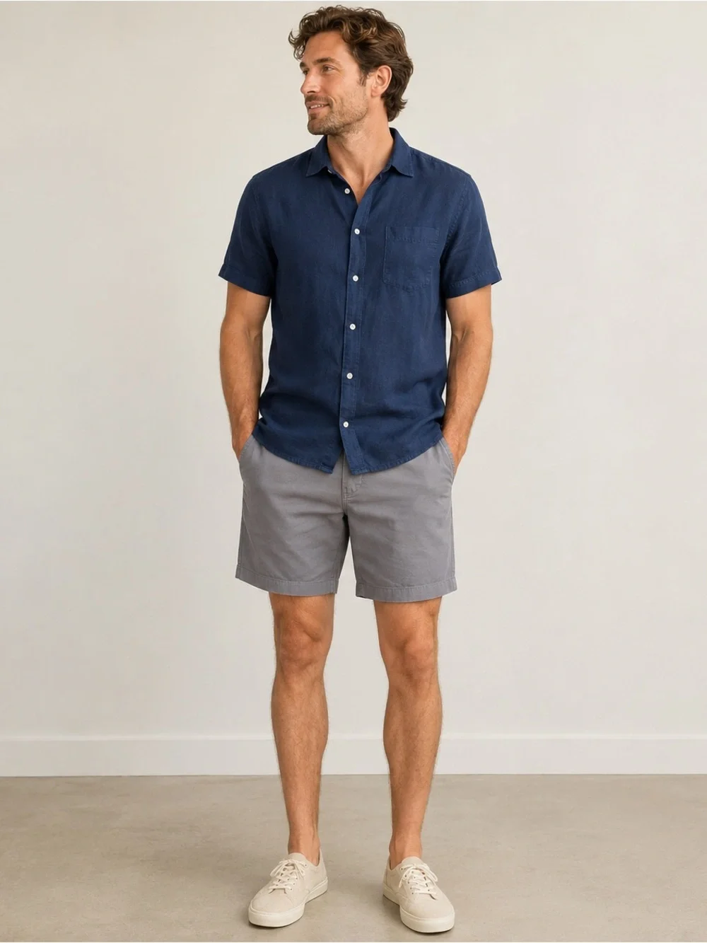 J.Crew 9” Chino Shorts Men’s Size 36 Gray Classic Casual Cotton Shorts